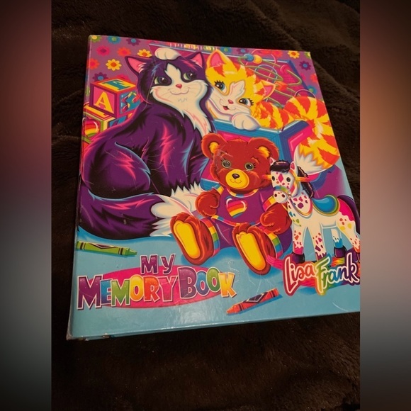 Lisa Frank My Memory Book 3 Ring Binder Cats Teddy Bear Pony - Read And See - Picture 1 of 16